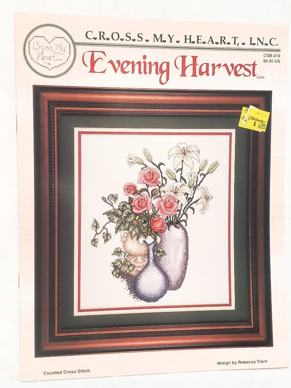 Evening Harvest Flowers Cross Stitch Pattern Leaflet CSB241 Cross My Heart 2000